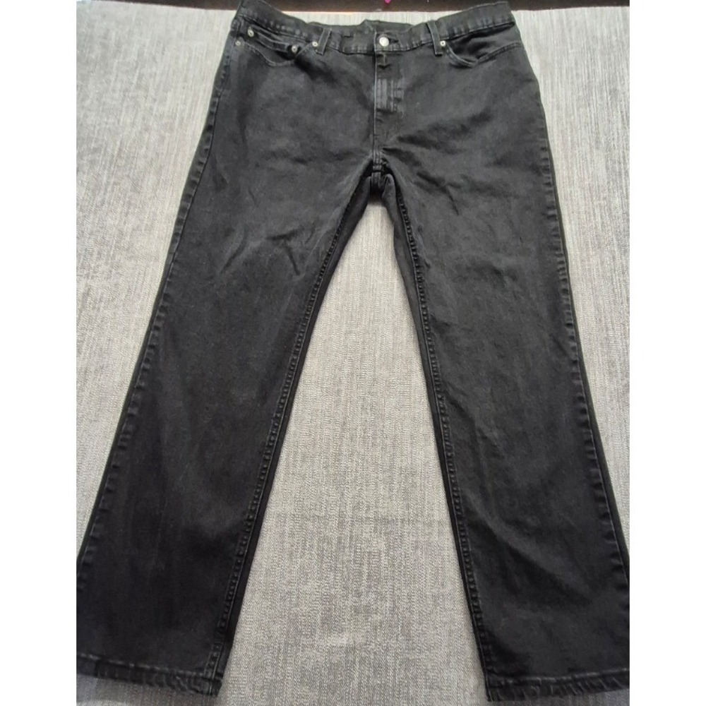 Levi 541 men's black denim blue jeans 40x32‎ athletic fit taper legs Cotton